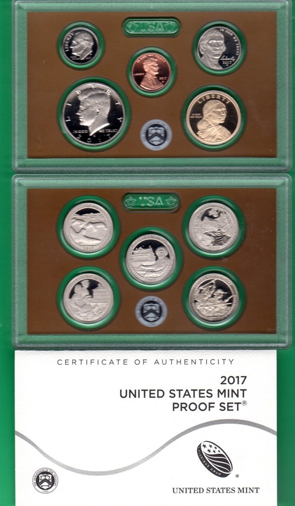 2010 through 2019 CLAD PROOF SETS 10 complete sets WITH 2019W 1 CENT