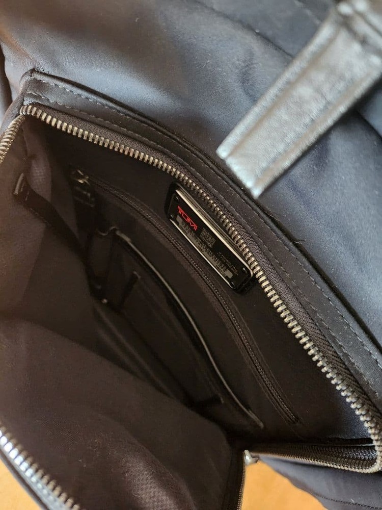TUMI black backpack