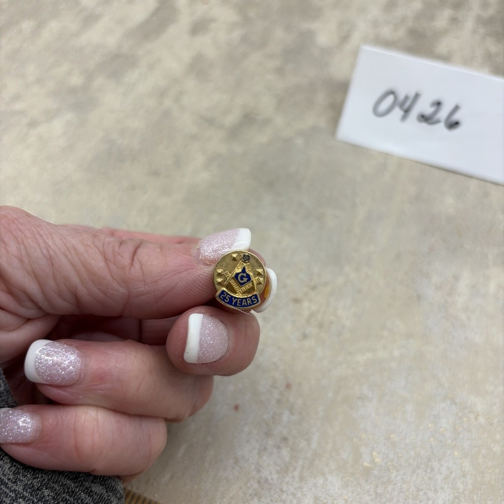 VINTAGE MASONIC 25 Year PIN
