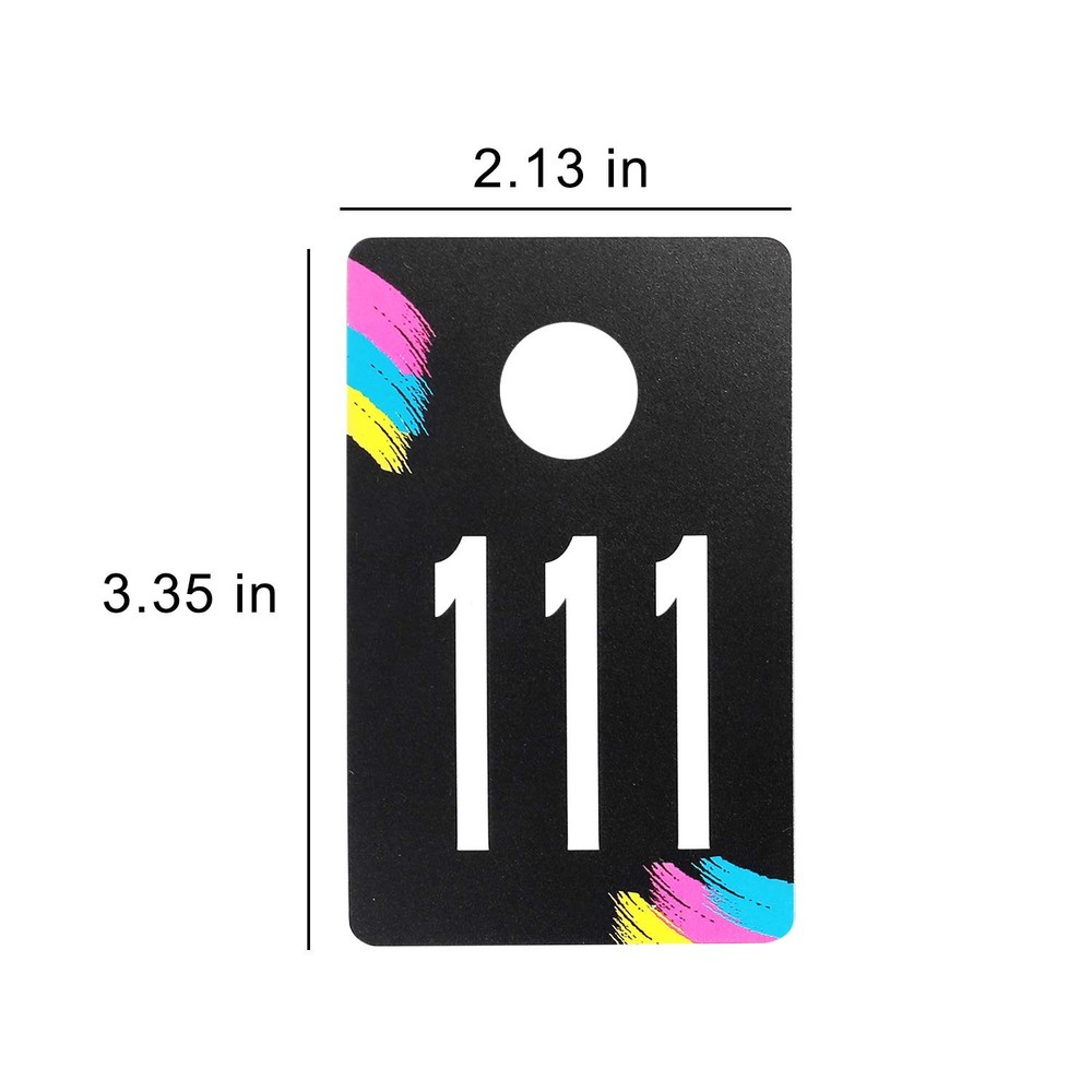 Plastic Number Tags for Live Sales, 100 Consecutive Numbers 101-200
