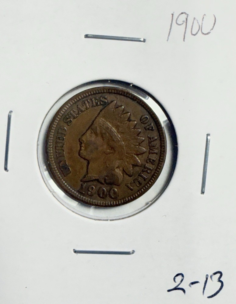 1900 Indian Head Cent Penny - (2-13)