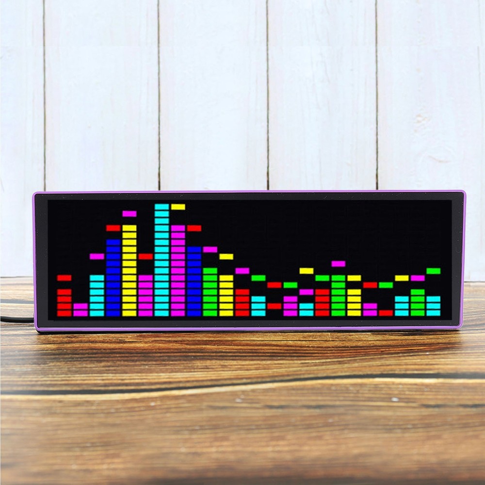 RGB LED Music Spectrum Display With Dynamic Visual Effects For Music Lovers Use