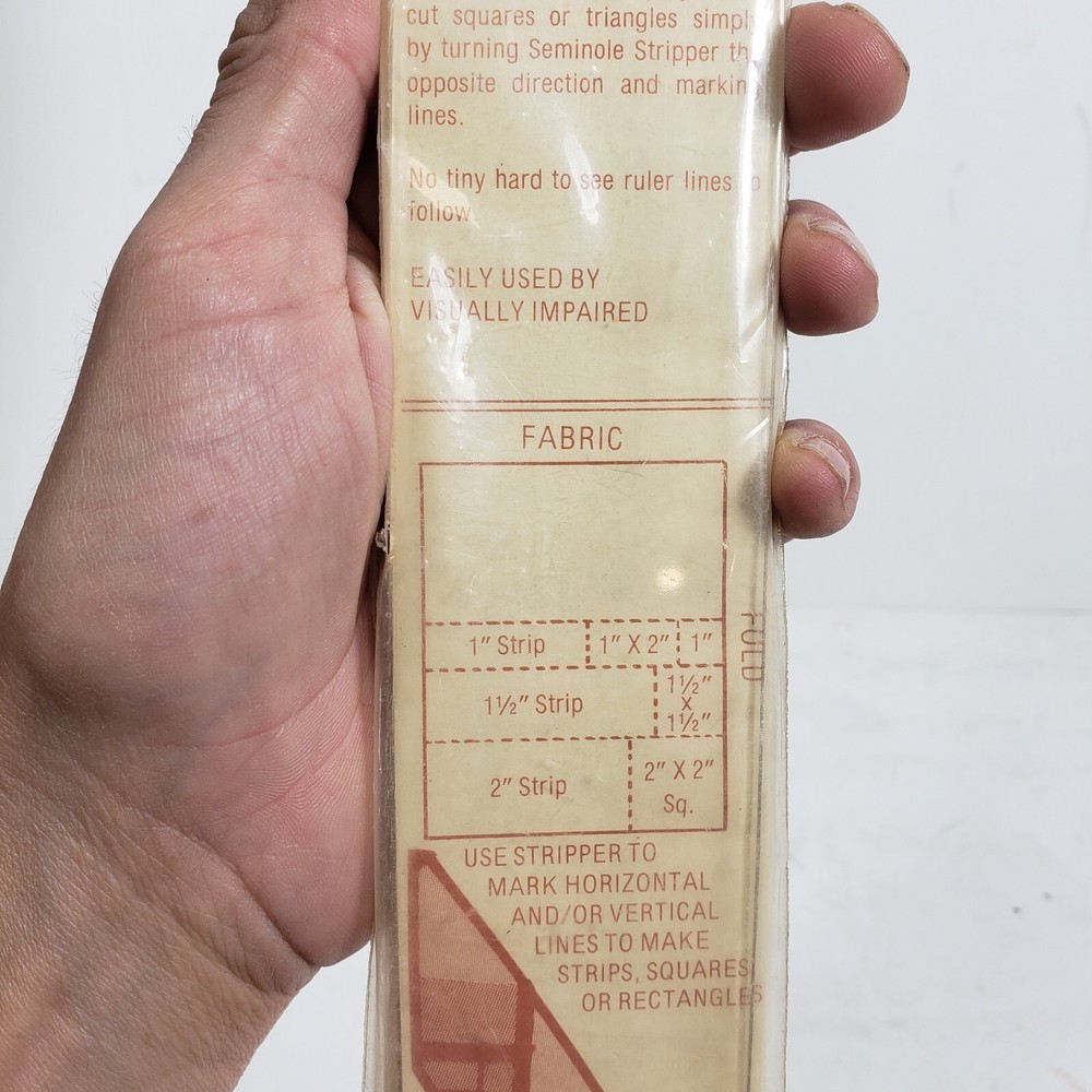Vintage ESP Quilter's Seminole Stripper 3 Pc Template Set for Patchwork Quilting