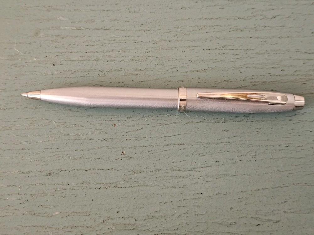 Vintage Sheaffer White Dot Metallic Gray Mechanical Pencil-Excellent