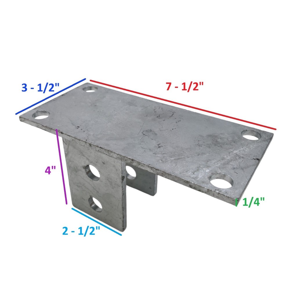 EZ Loader Boat Trailer Spring Hanger Bracket Galvanized 250-024766-10