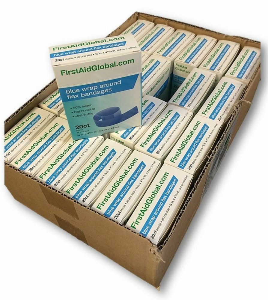 Blue Wrap-Around Flex Bandages Case