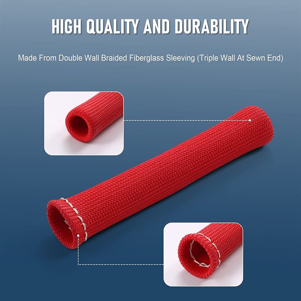 8 Spark Plug Boot Protector 2500° Spark Plug Heat Sleeve Wire Covers Header Boot