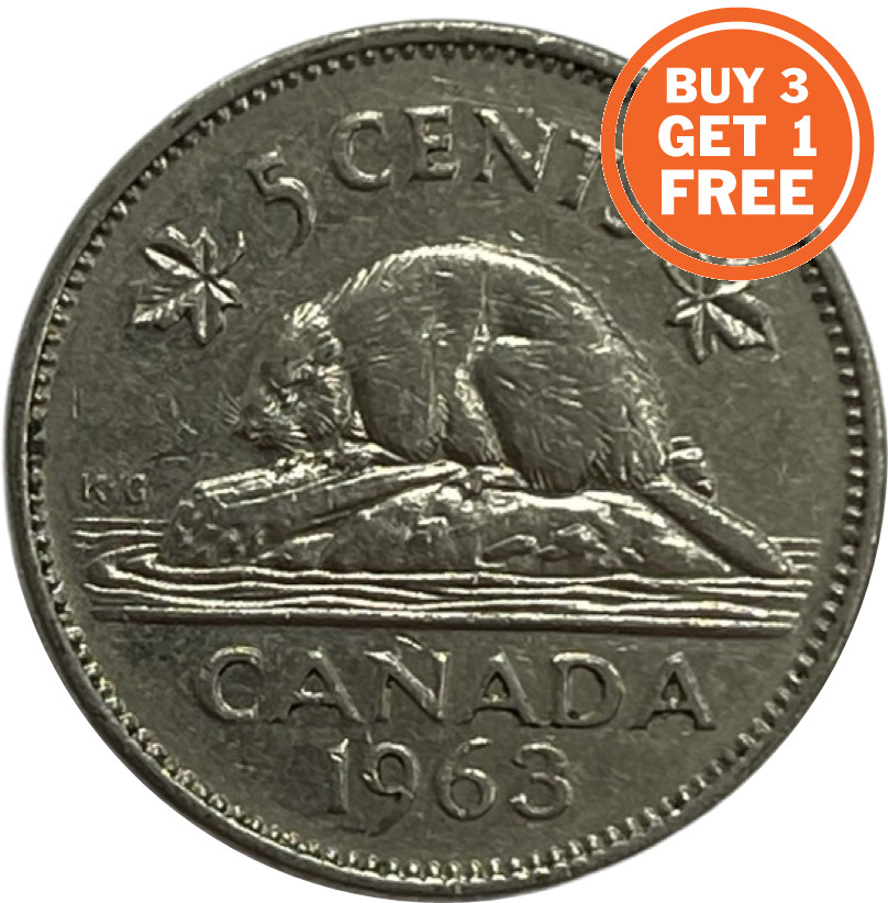 5 CANADIAN CENT - CHOOSE THE DATE 1963 ONWARDS - CANADA