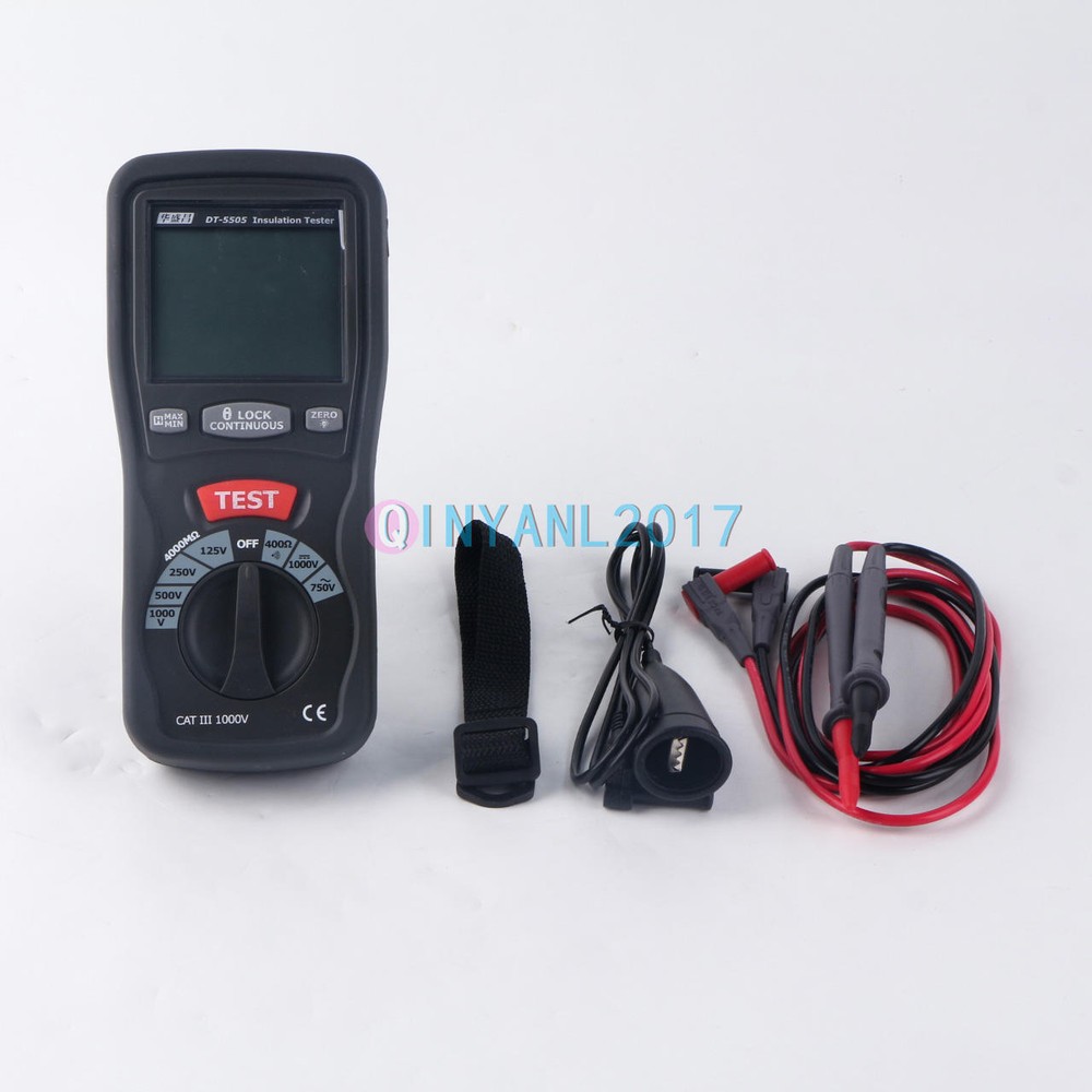ONE CEM DT-5505 Insulation Testers Large Dual Display with Backlight NEW
