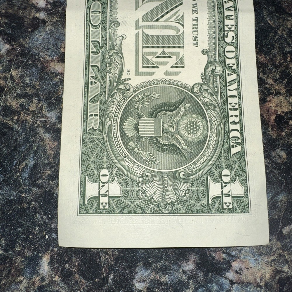 $1 Dollar Bill Error Print Series 2021