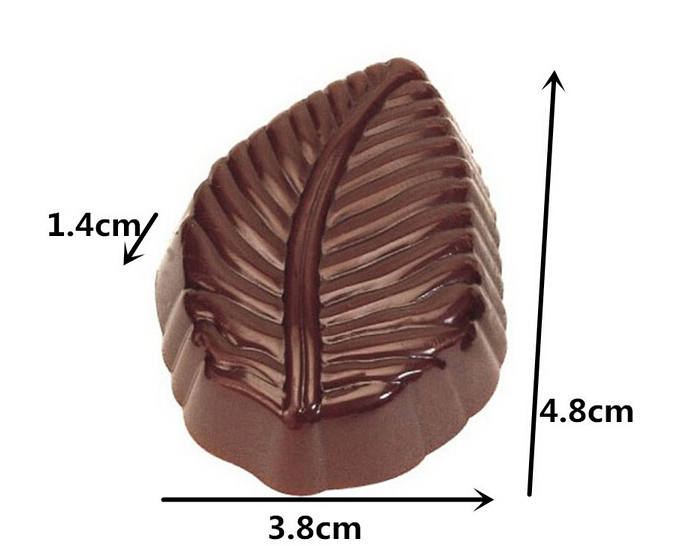 3d Leaf Shaped Candy Molds Hard Polycarbonate Chocolate Mold Plastic Baking Tray