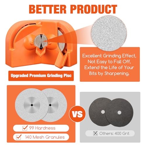 Drill Bit Sharpener, Drill Bit Sharpener for All Bits(5/64''- 5/8''),