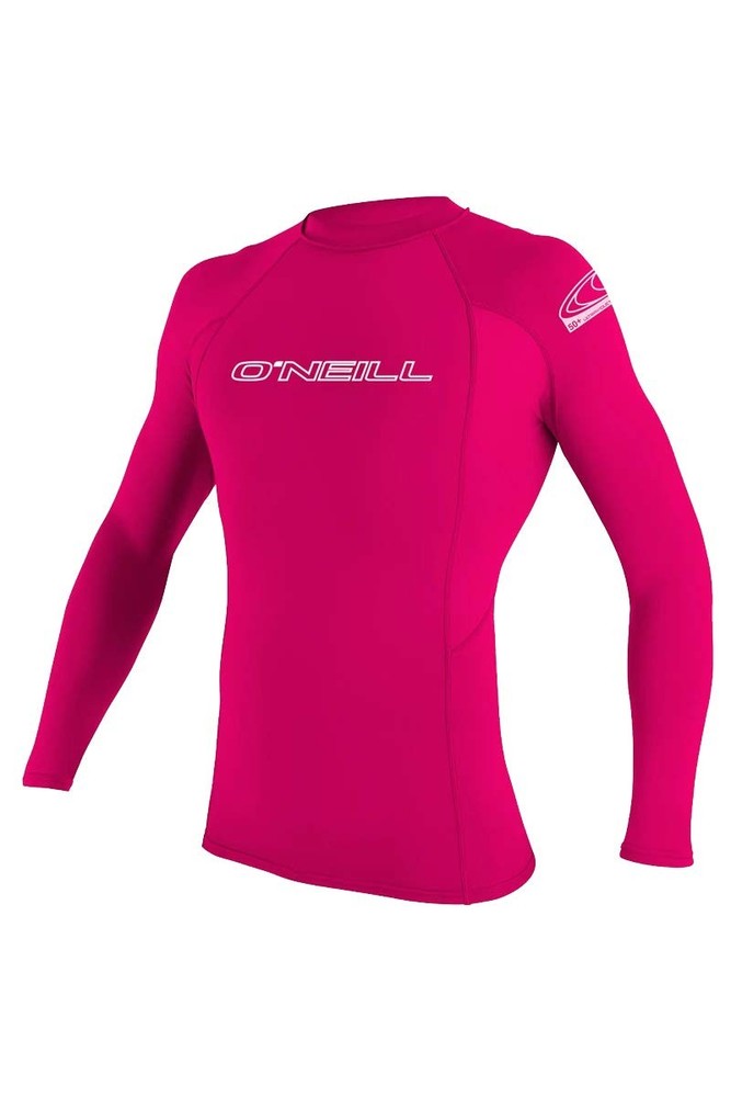 O'Neill Youth Basic Skins Long Sleeve Rashguard UPF 50+ Sun Protection