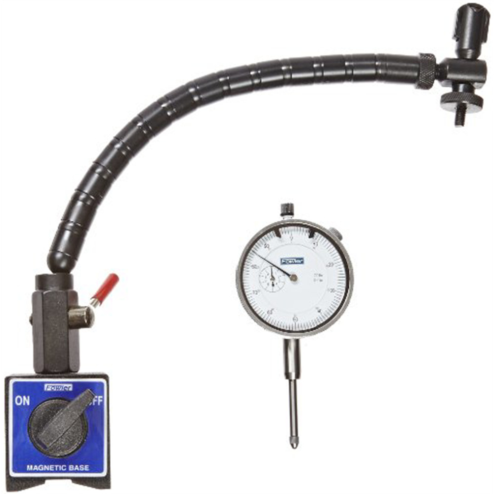 Fowler 72-641-300 Flex Arm Base & Dial Indicator Combo