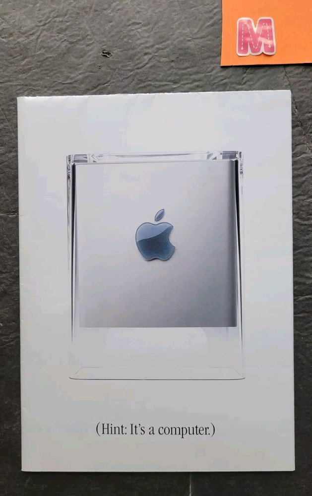 Apple Power Mac G4 Cube Computer Promo Poster Ad Magazine Insert 2000