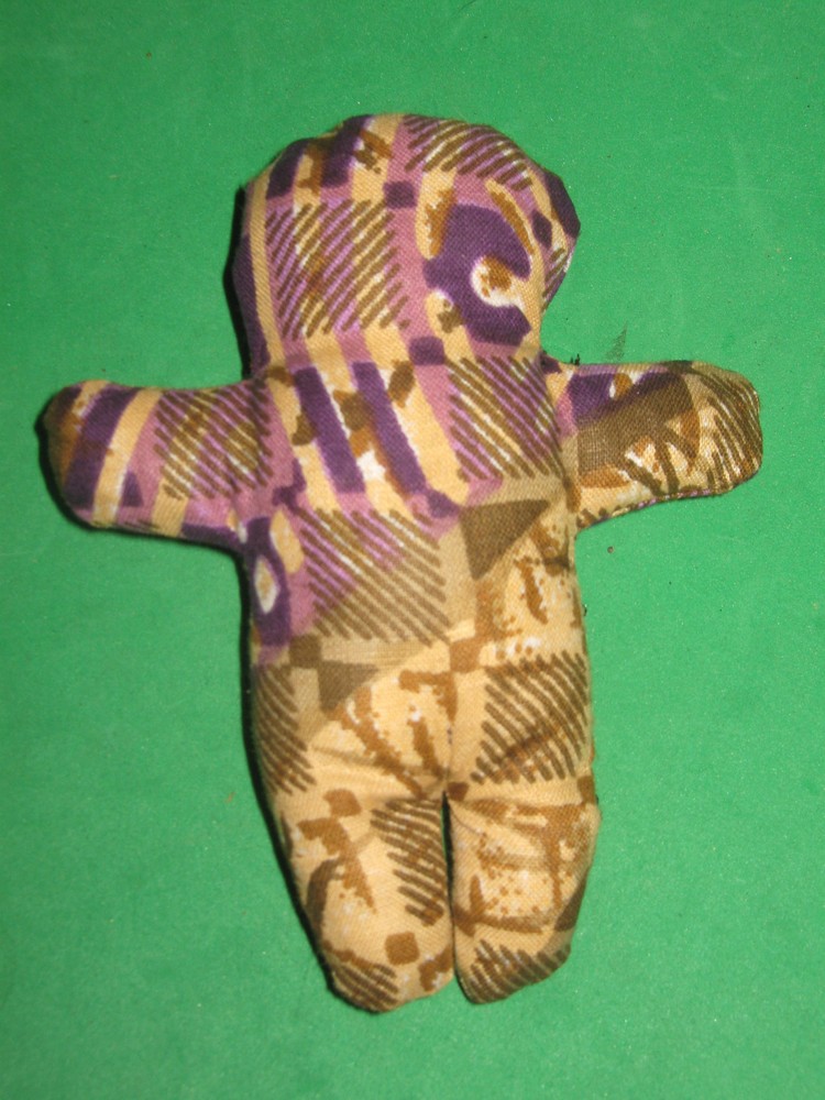 VOODOO DOLL-POPPET-HANDMADE- 4 1/2"