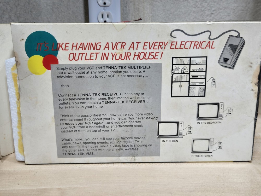Doc-Tech Tennatek Video Multiplying System Wireless VCR Transmitter Whole Home