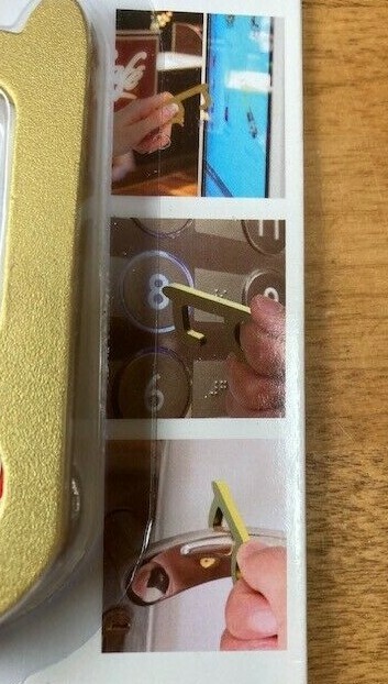 Set of 3 Touchless Key, Touchless Tool Hygiene, Doors, Elevator, ATM's