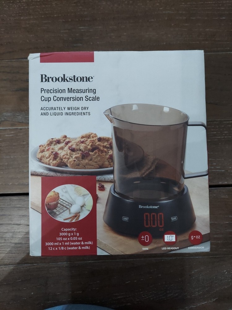 Brookstone Precision Measuring Cup Conversion Scale Accurately  dry or  liquid