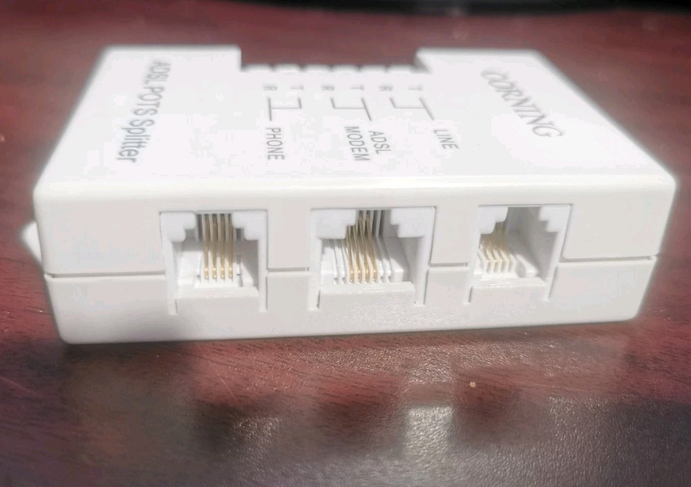 Corning DSL Filter POTS Splitter Phone Line ADSL Wall-Mount Tested And Working