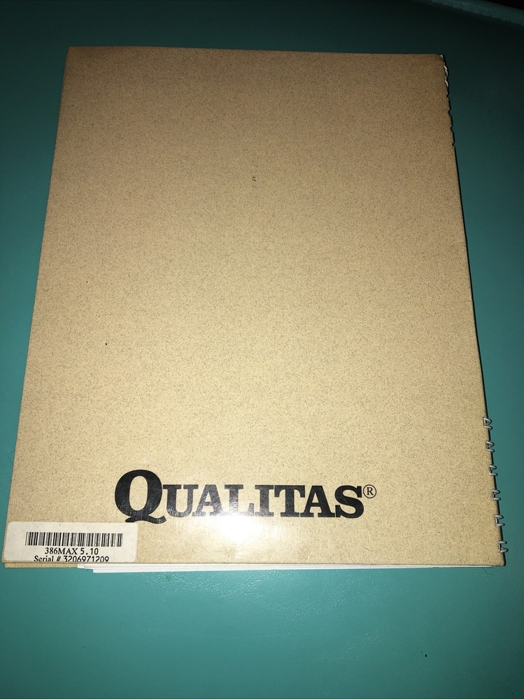 Microsoft Windows 386 Qualitas Version 1990 Used