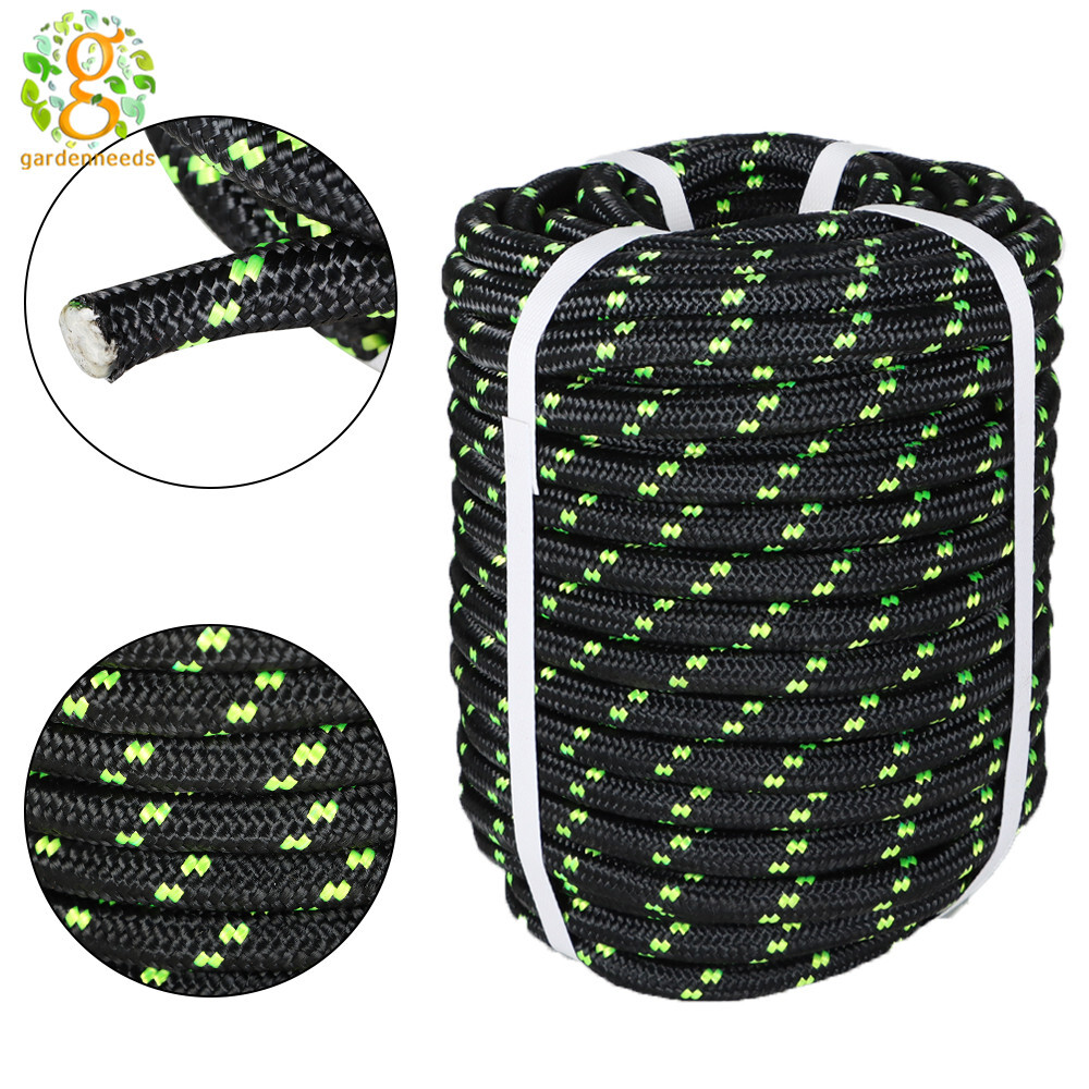 Double Braid Polyester Rope 100 FT Rigging Rope 1/2" 6180lbs Breaking Strength