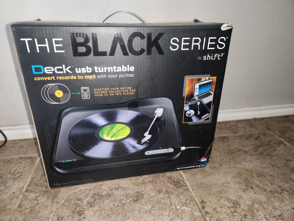The Black Series Deck USB Turntable by Shift
