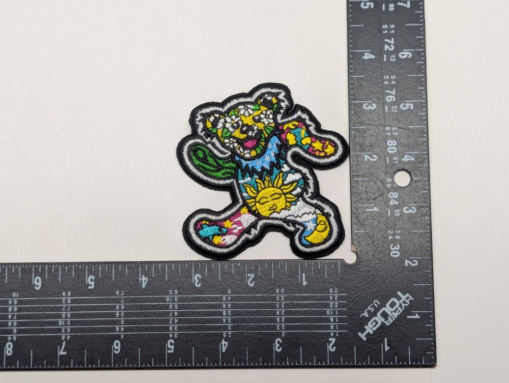 Grateful Dead Patch iron on patch Embroidered 3.5" Dancing Bear