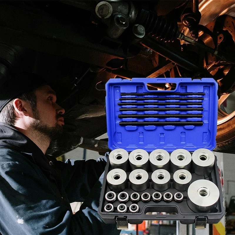 Kuntech 29PCS Pull & Press Sleeve Kit Bush Bearing Removal Insertion Tool