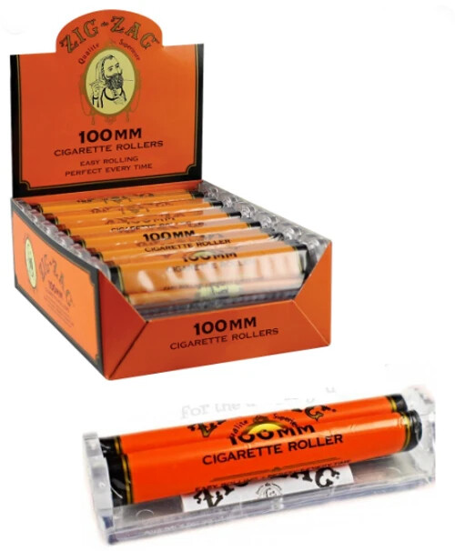 😎 FULL BOX ZIG-ZAG 100 MM CIGARETTE ROLLERS ORANGE 👀✨12 PACKS