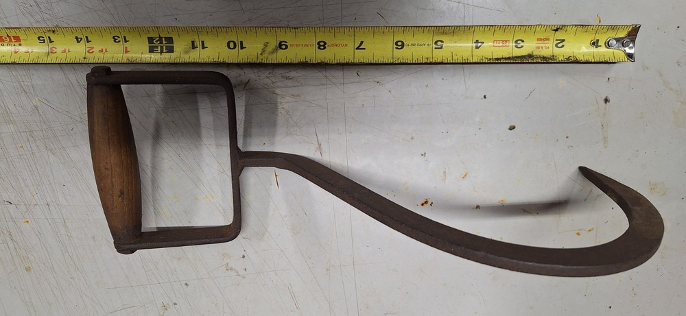 vintage hay bale hook