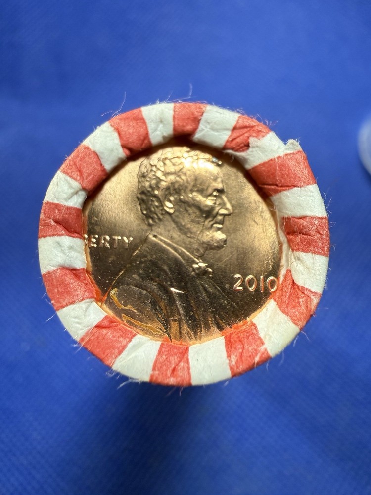 2010-P Lincoln Shield Cent Roll. FIRST YEAR Shield Cent! Fed Wrapped Roll OBW BU