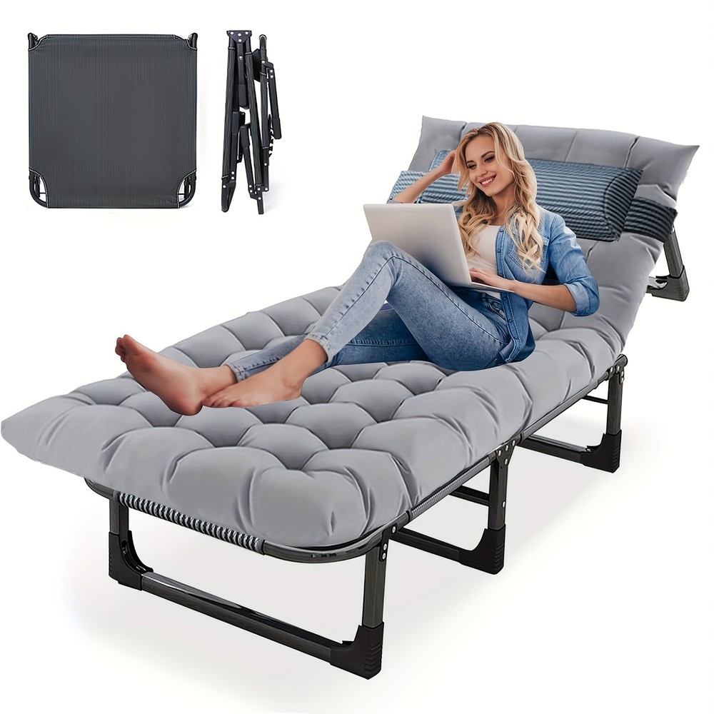 Portable Durable Foldable Single Bed with Comfort