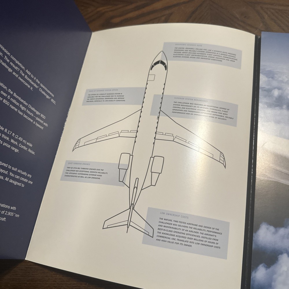 Bombardier Challenger 850 Advertising Brochure