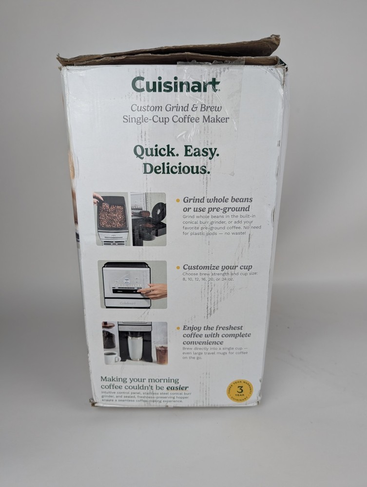 Cuisinart Custom Grind & Brew Single-Cup Coffee Maker DGB-30