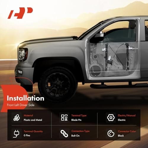 Power Window Regulator Without Motor Compatible with Mini Cooper Front Driver