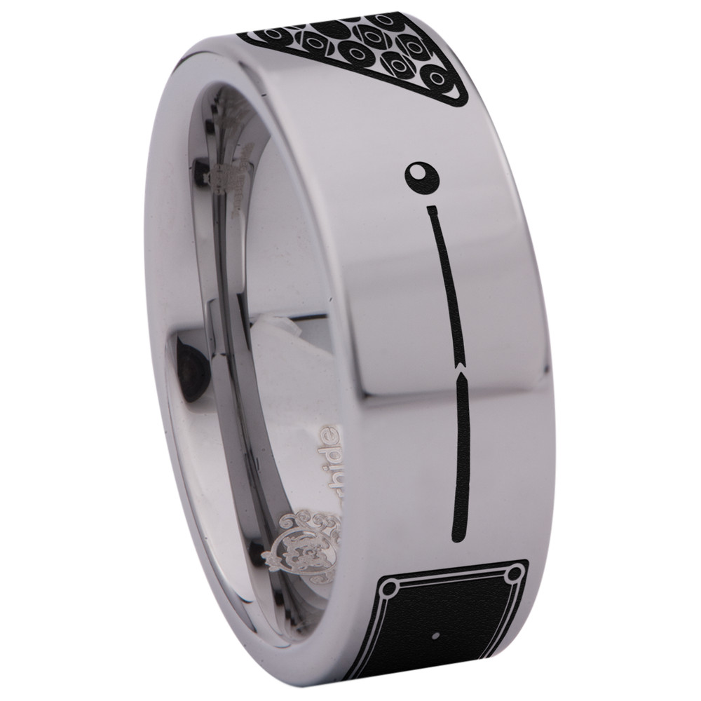Billiards Tungsten Carbide Ring