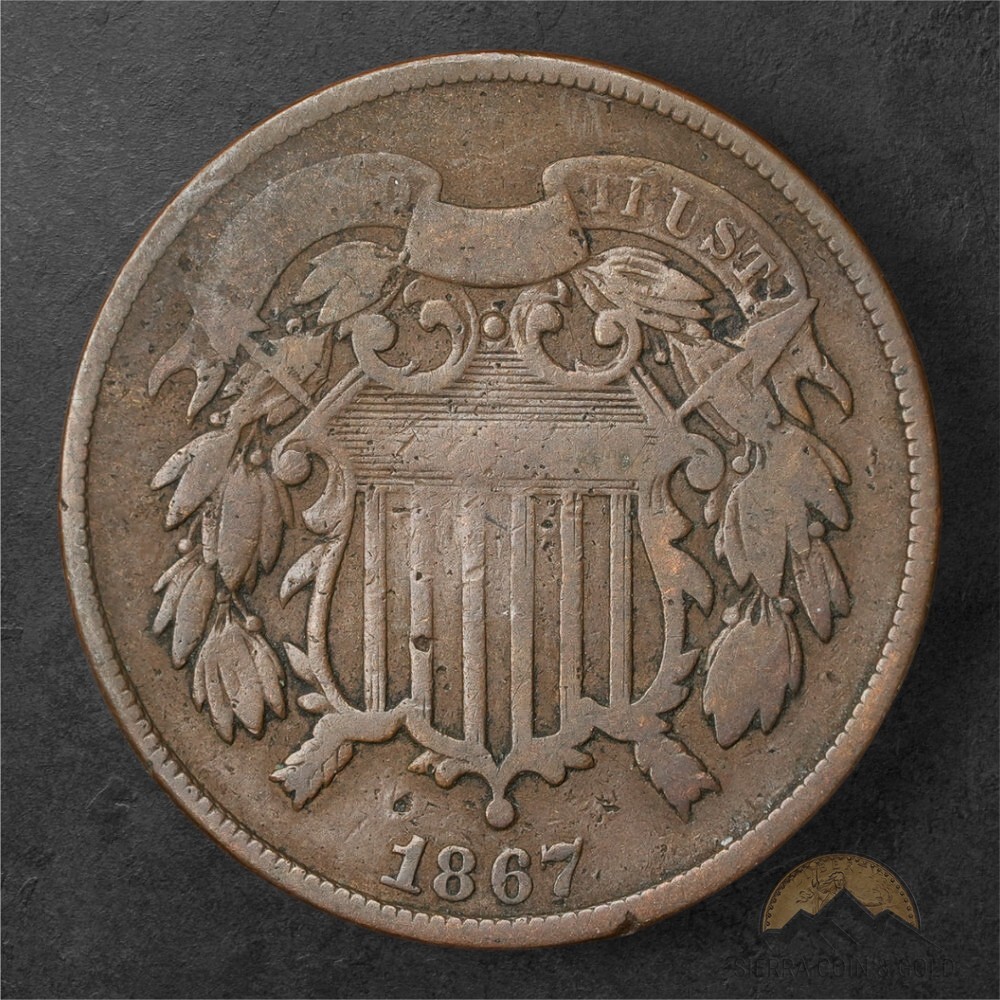 1867 TWO CENT PIECE 2C - PHILADELPHIA