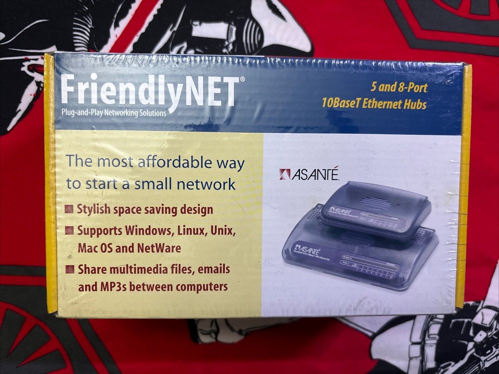 Asante FriendlyNET 5and 8-port 10BaseT Ethernet Hubs