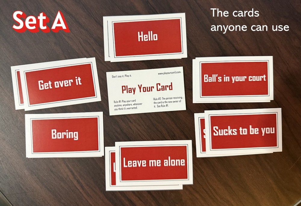 Conversation Starter Cards.