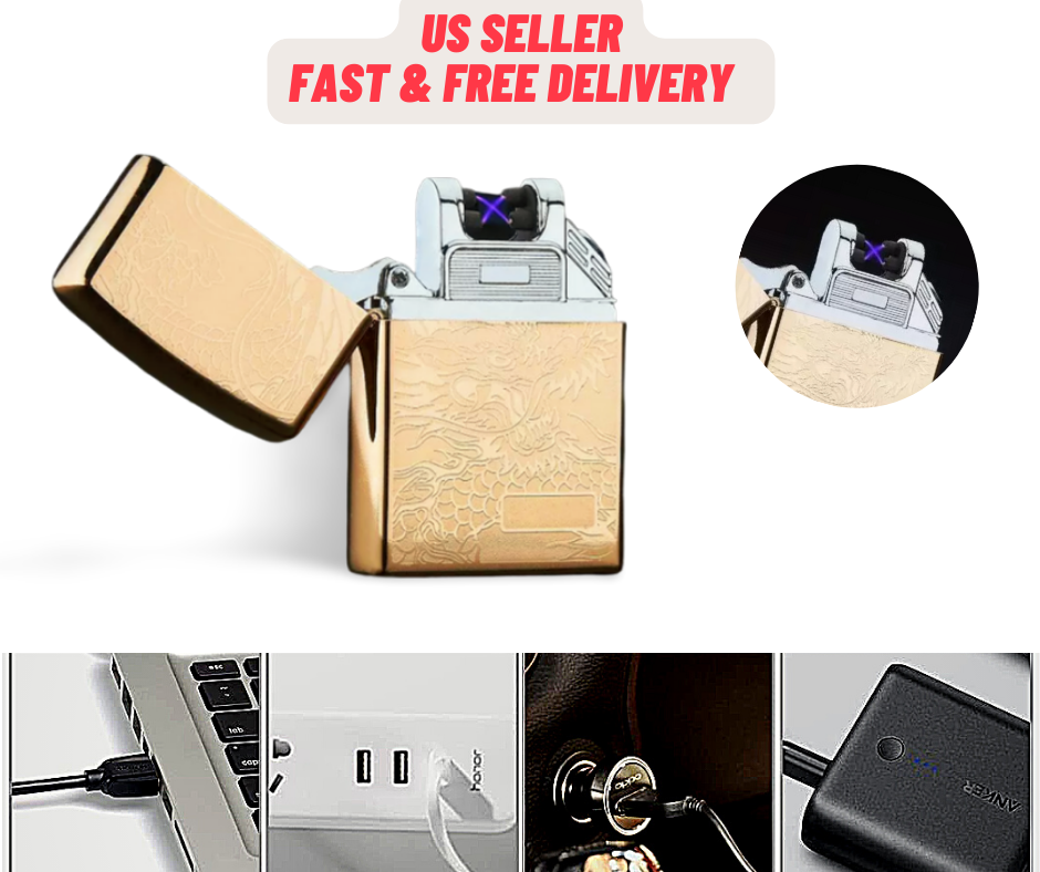Electric lighter Windproof USB Rechargeable