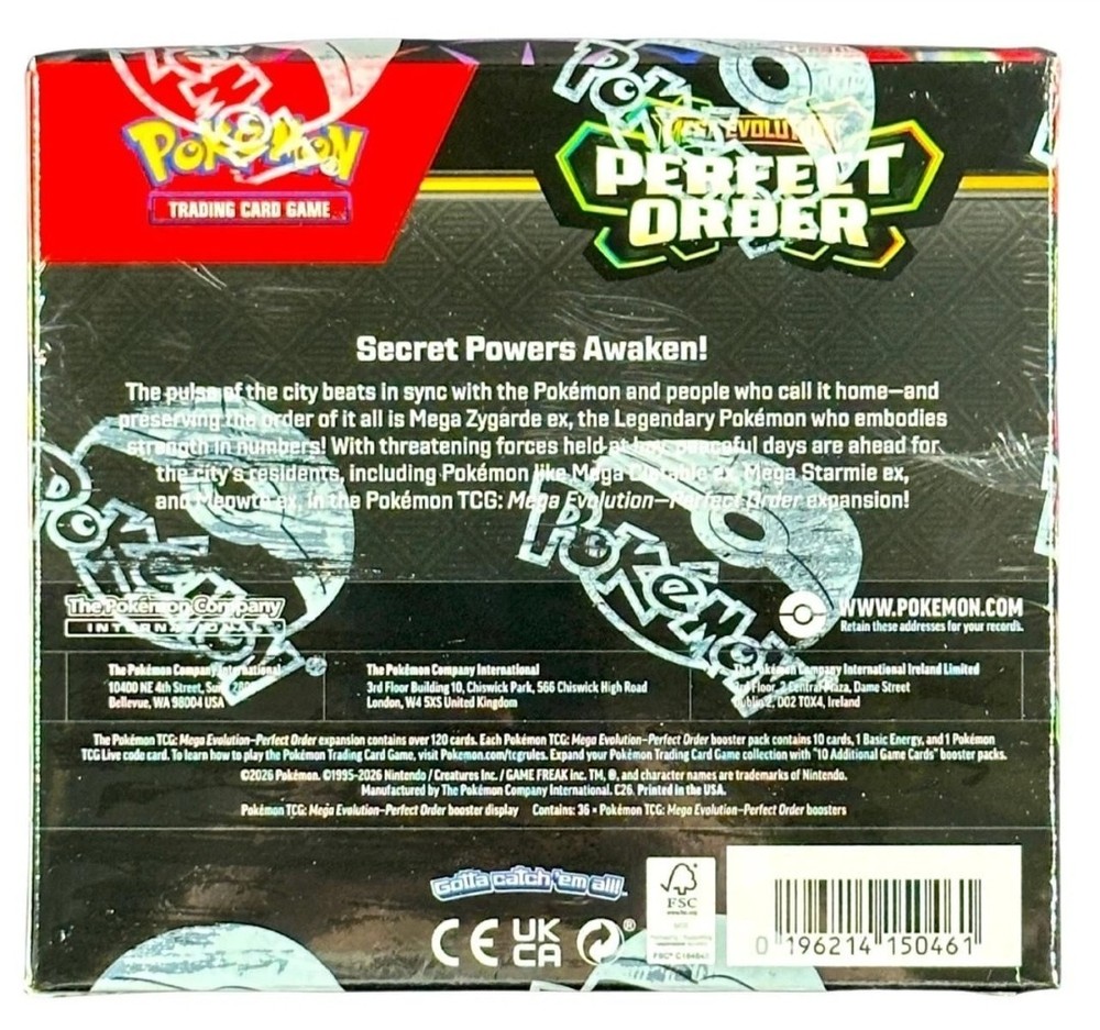 Pokémon TCG Mega Evolution Perfect Order Booster Box 2026
