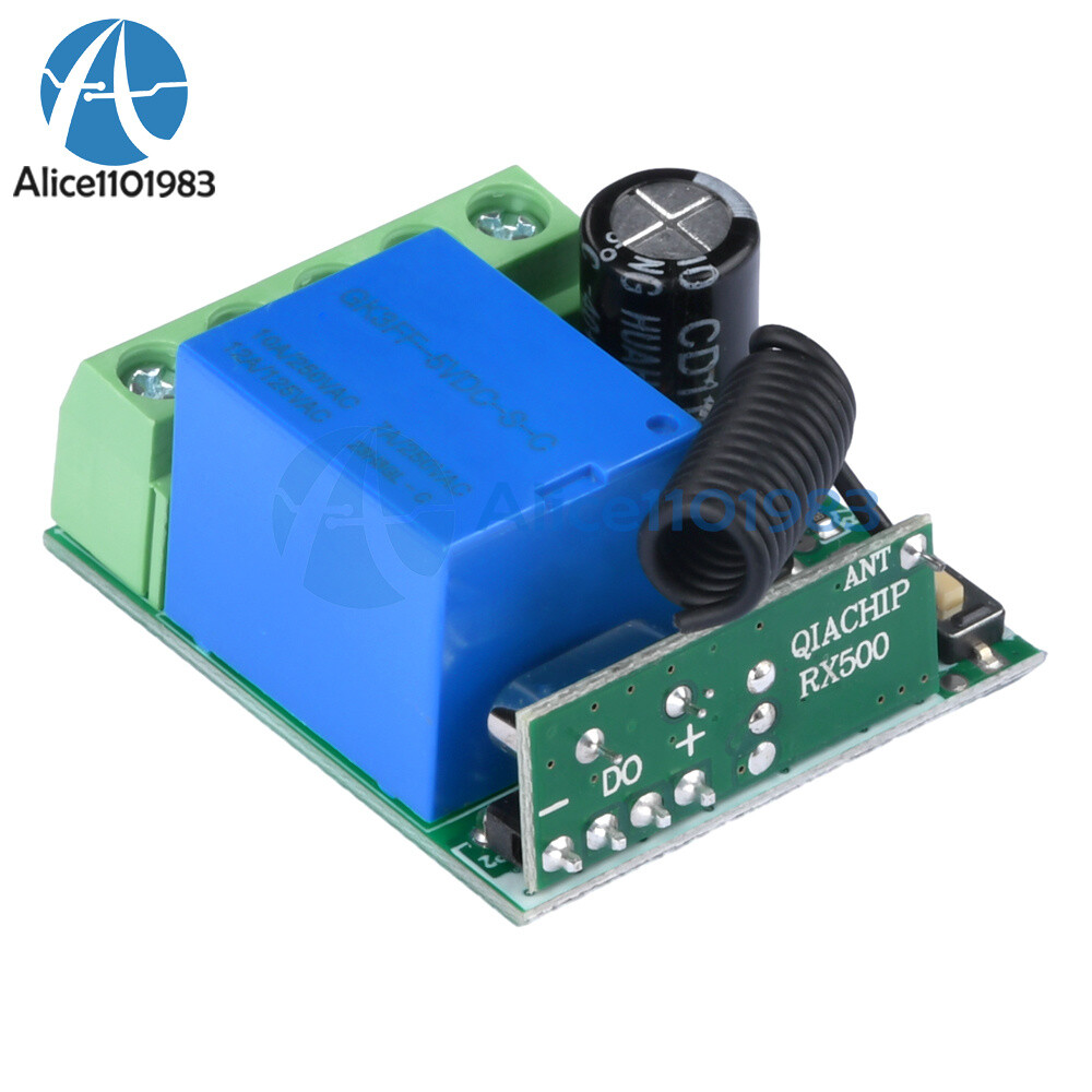 433Mhz 5-60V 1CH Universal Wireless Remote Control Switch Relay Receiver Module