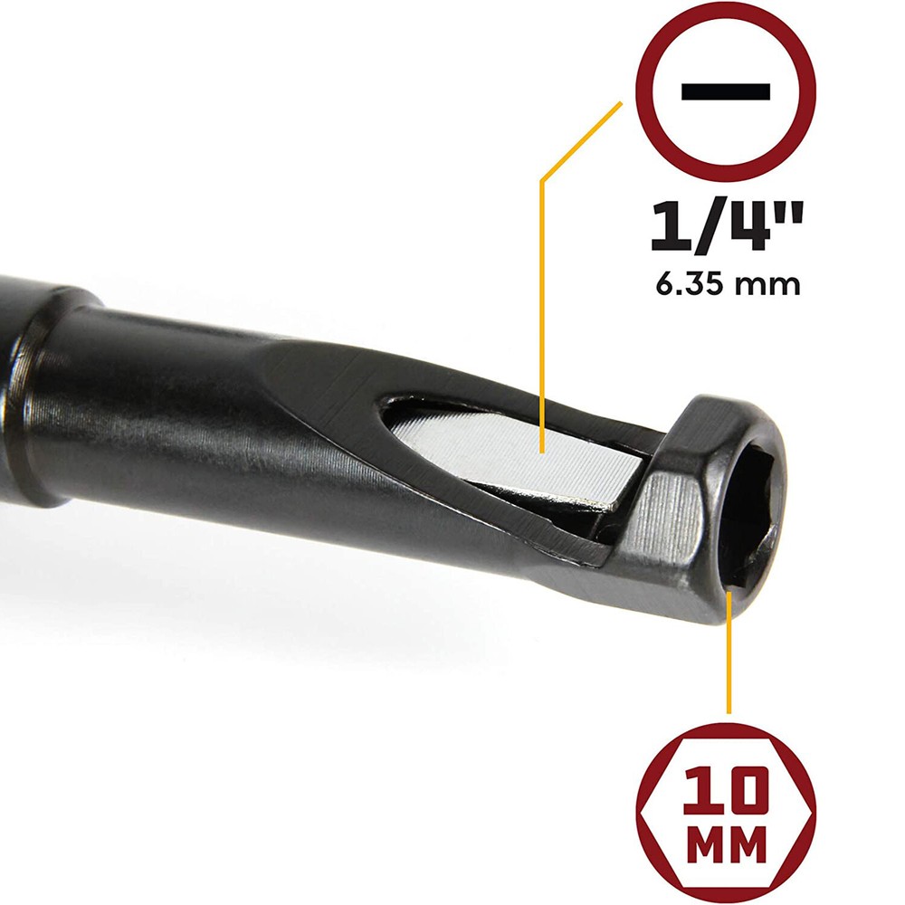 10 MM Jam Nut Valve Adjustment Tool, Slotted Valve Adjusting Stud, 58062