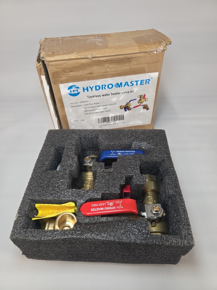 HYDRO MASTER Tankless Water Heater Valve Kit.  ( MISSING A PIECE )