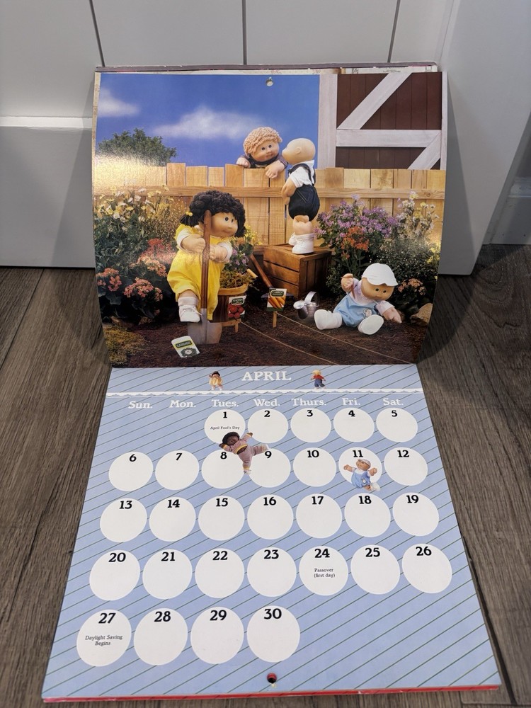 1986 cabbage patch kids calendar