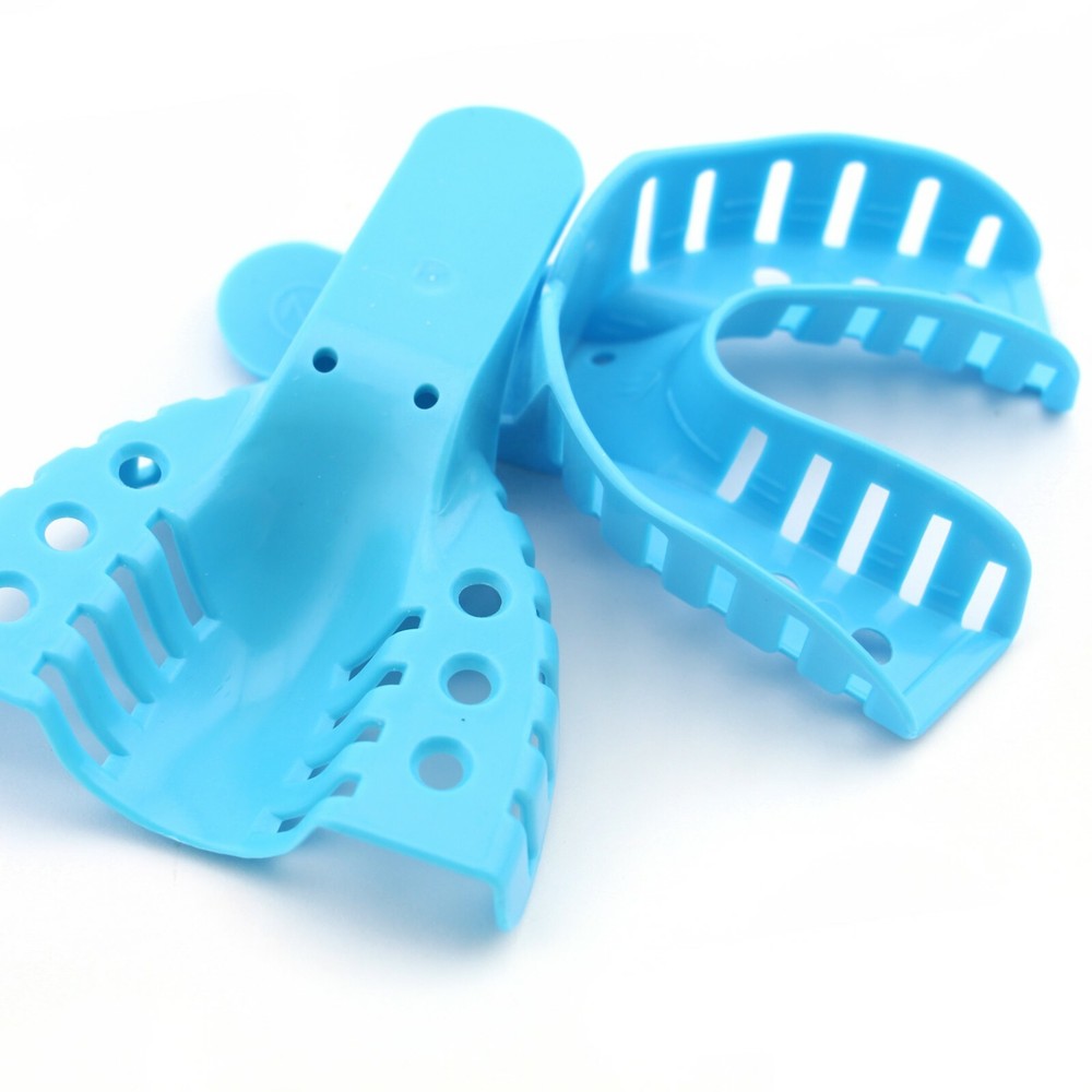 Dental Impression Trays Perforated Plastic Multiple Sizes Available 12/Bag