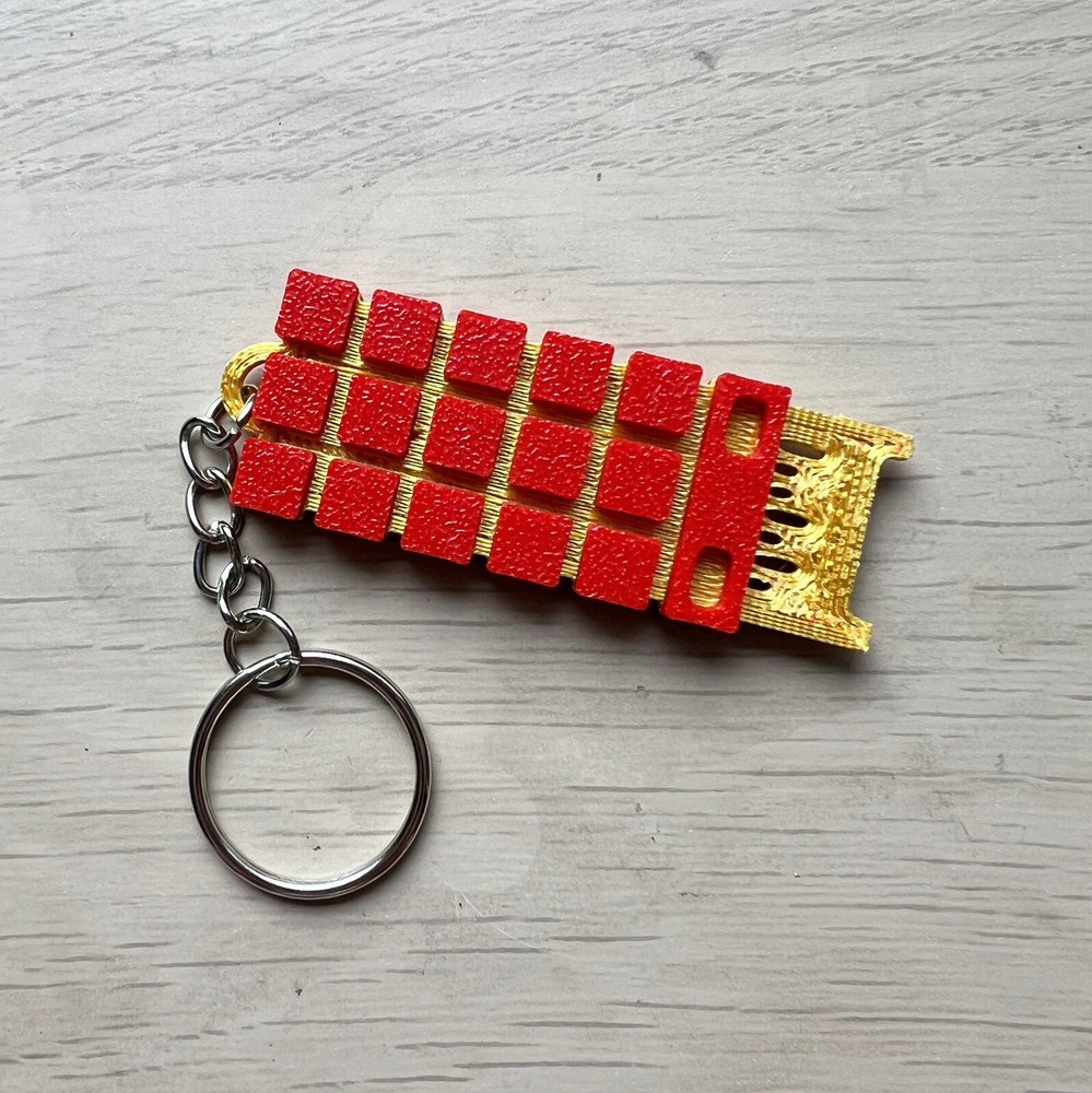 Terminator Inspired Keyring T-800 CPU Chip 3D Printed T800