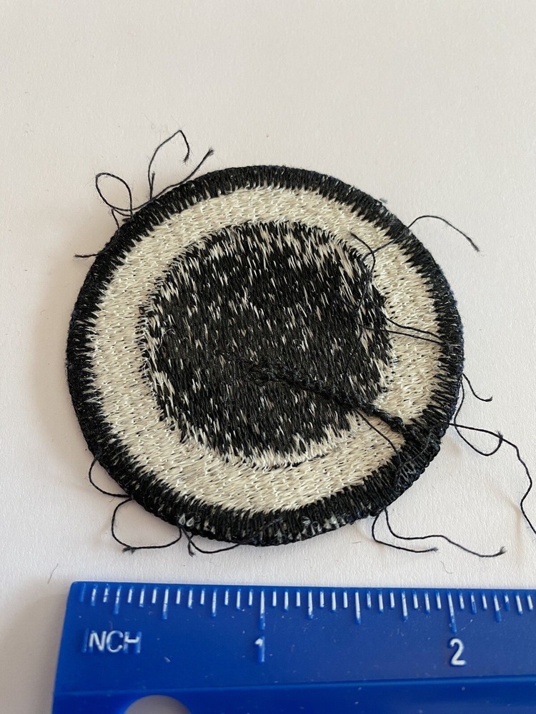 US Army 1st Corps White Black Circle INV5477