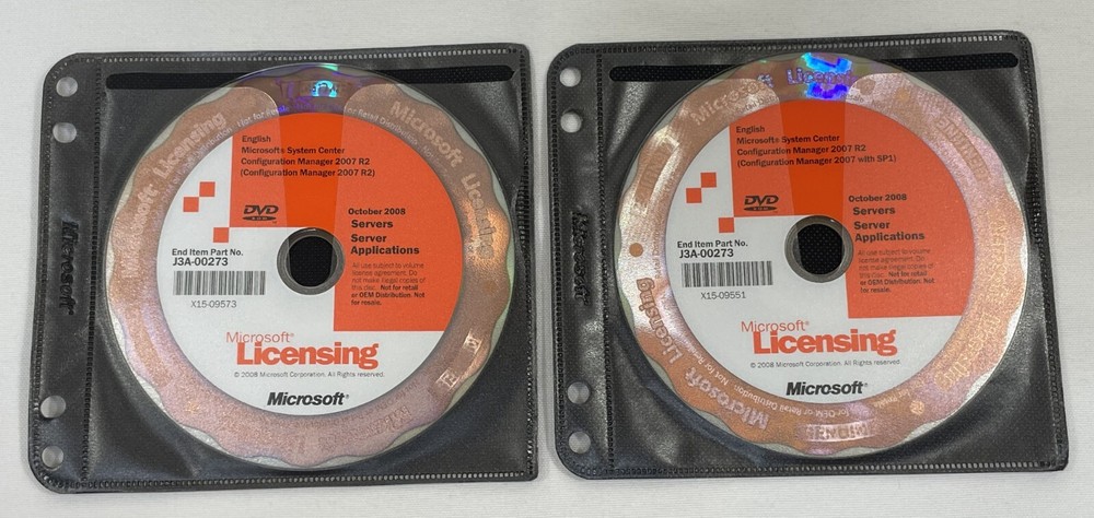 Microsoft System Center Configuration Manager 2007 R2 Windows DVD October 2008